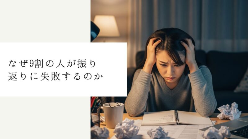 なぜ9割の人が振り返りに失敗するのか