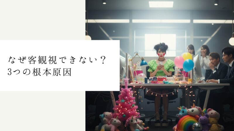 なぜ客観視できない？3つの根本原因