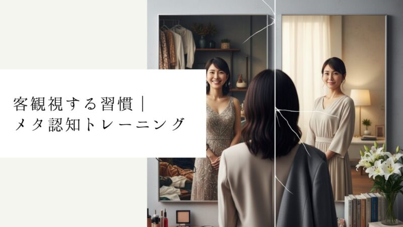 客観視する習慣｜メタ認知トレーニング