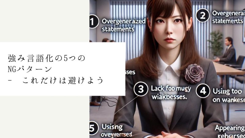強み言語化の5つのNGパターン - これだけは避けよう