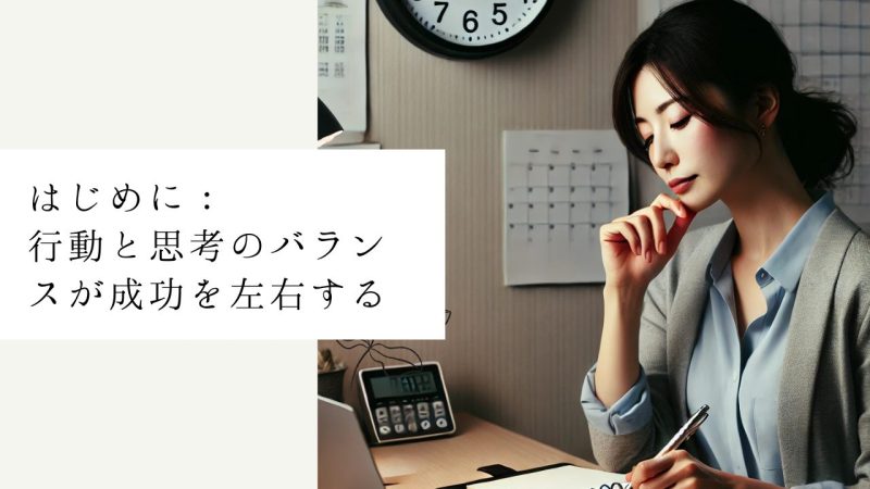 はじめに：行動と思考のバランスが成功を左右する
