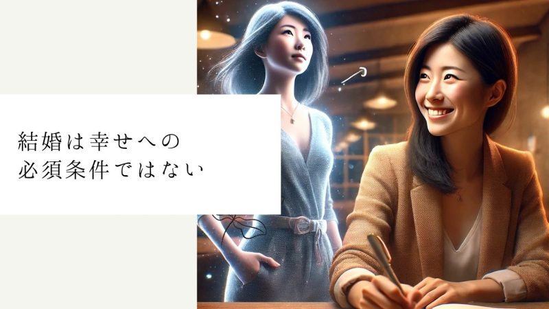 結婚は幸せへの必須条件ではない