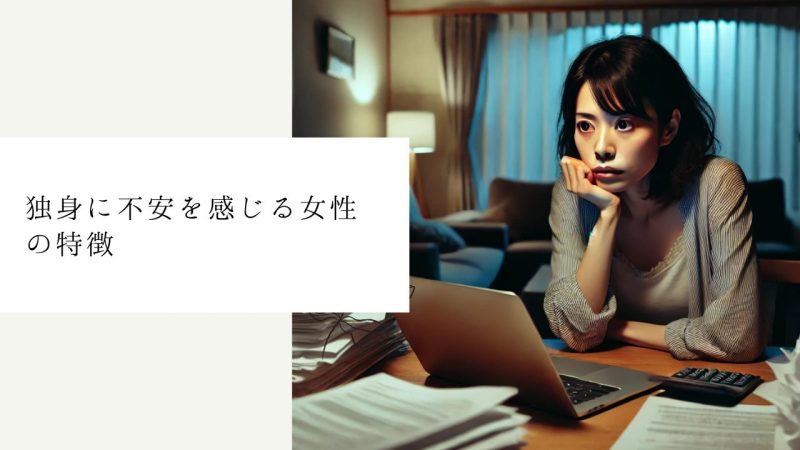 独身に不安を感じる女性の特徴