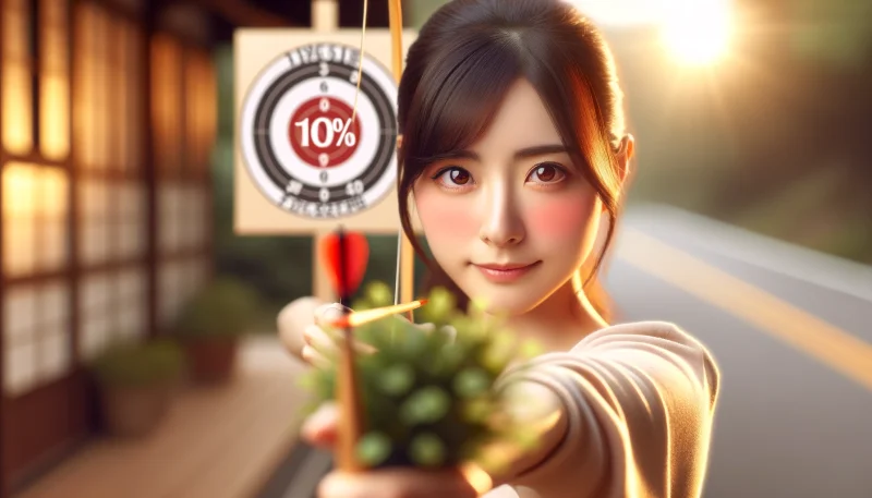 10％の成功を狙う