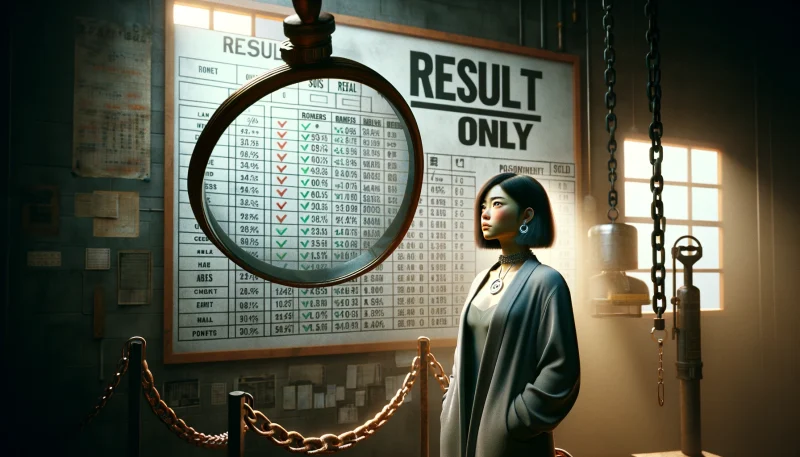 結果だけに拘るから