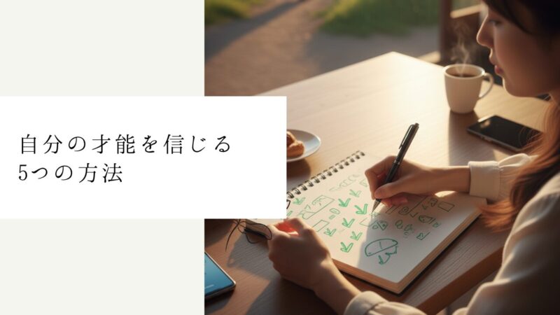 自分の才能を信じる5つの方法