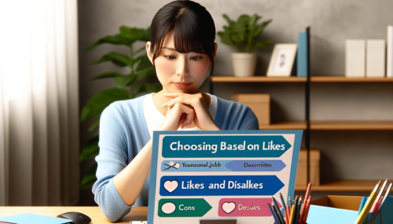 やりたいかやりたくないかで選ぶ