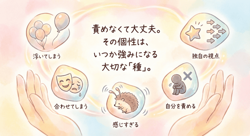 居場所がない人の特徴の図解