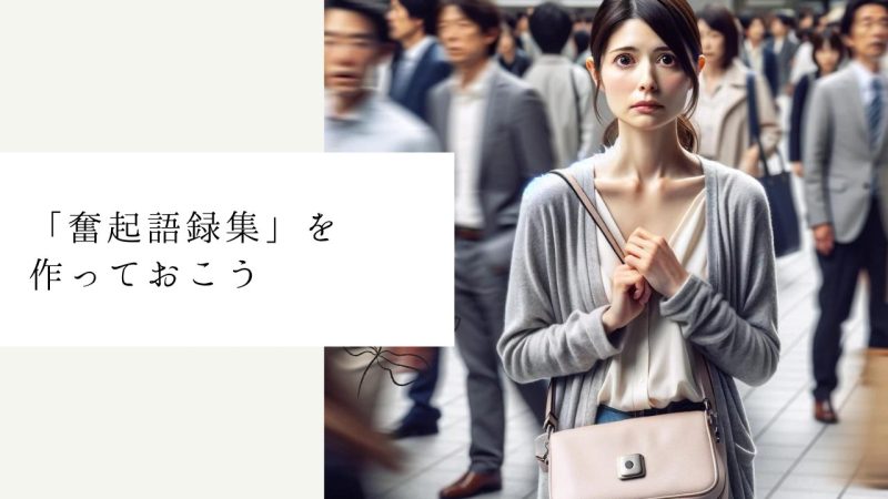 自分オリジナル「奮起語録集」を作ろう