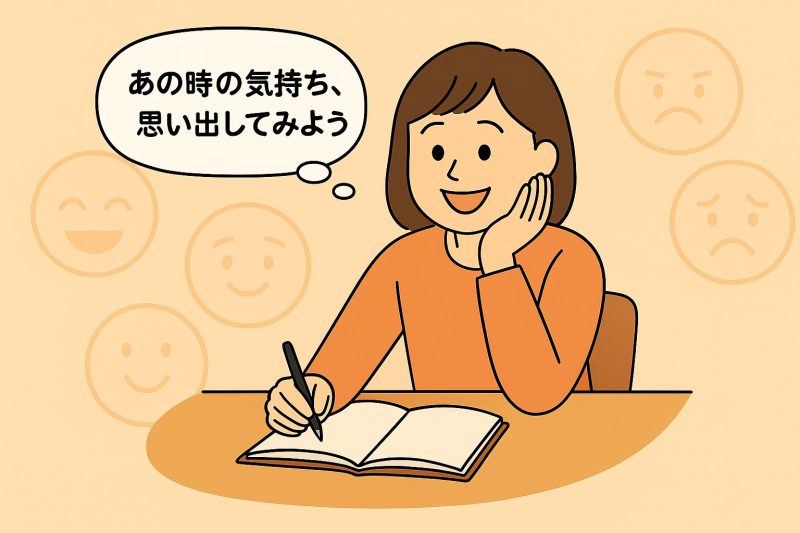 1．喜怒哀楽を軸に過去経験を振り返る