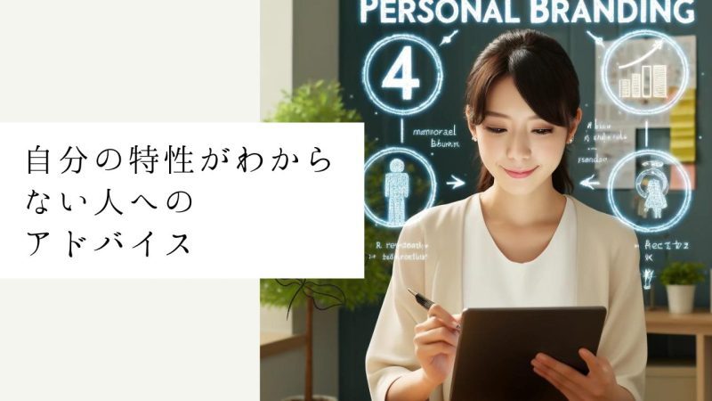 自分の特性がわからない人へのアドバイス