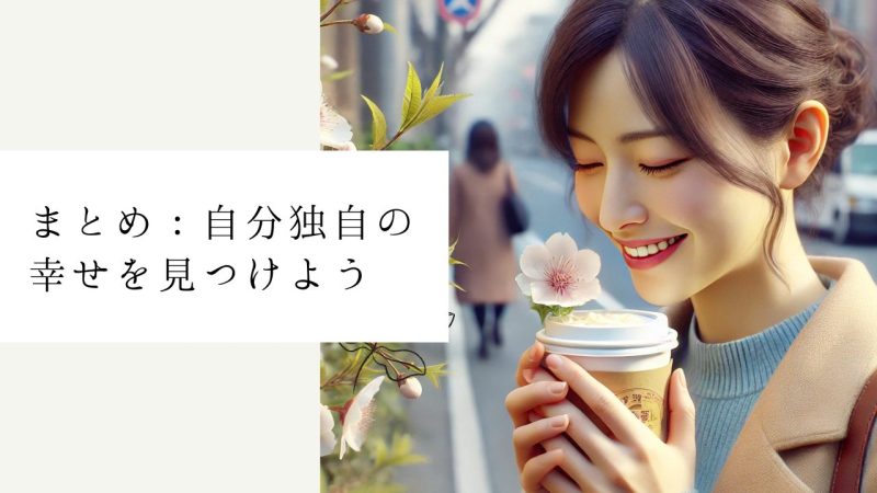 まとめ：自分独自の幸せを見つけよう