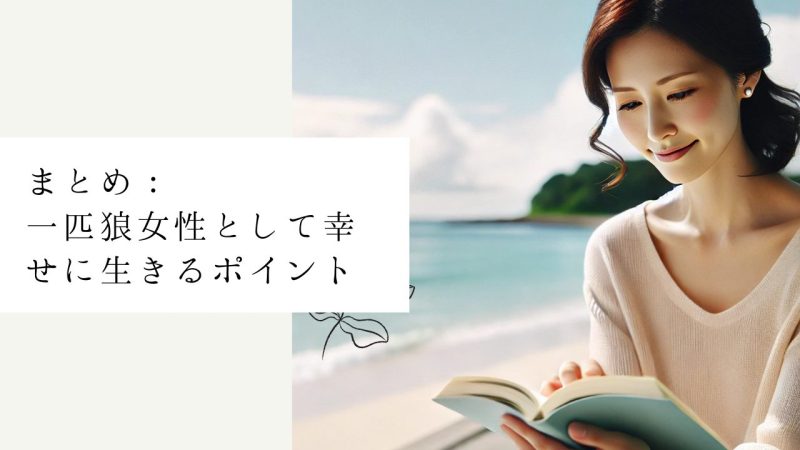 まとめ：一匹狼女性として幸せに生きるポイント