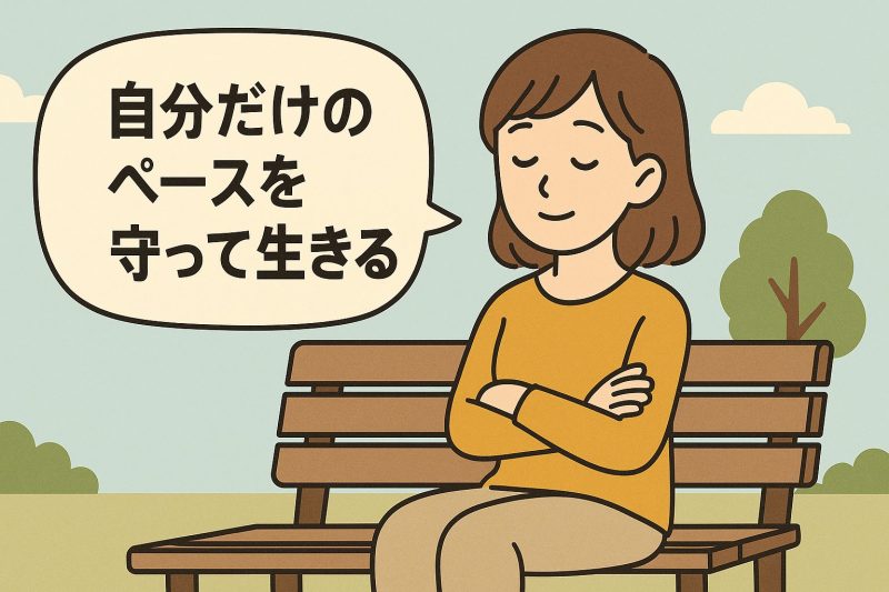 方法5：自分だけのペースを守って生きる