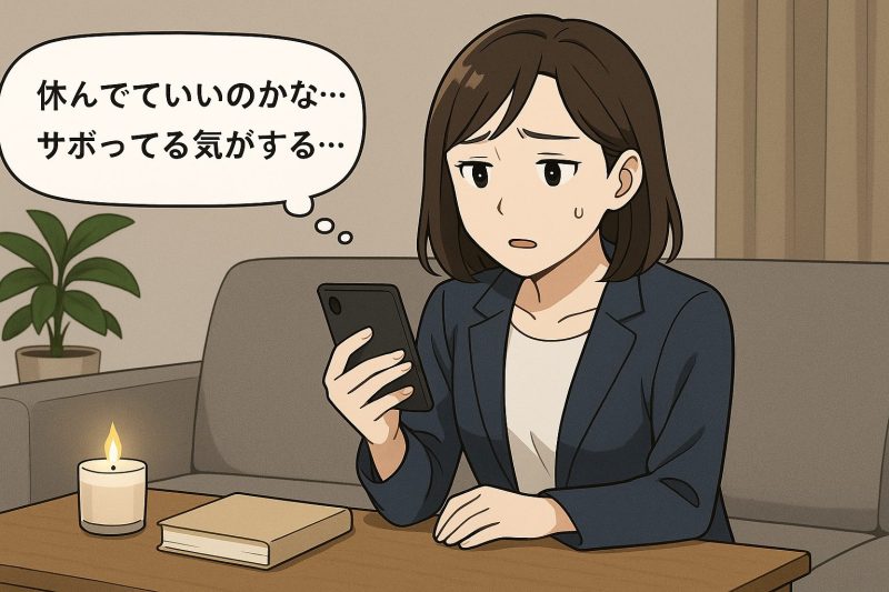 2. 休むことに罪悪感や不安を感じる