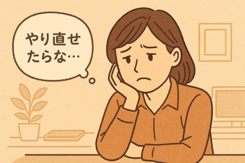 【後悔型】「あの時ああしていれば」
