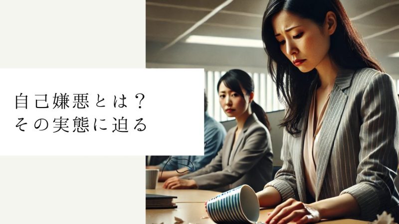 自己嫌悪とは？その実態に迫る