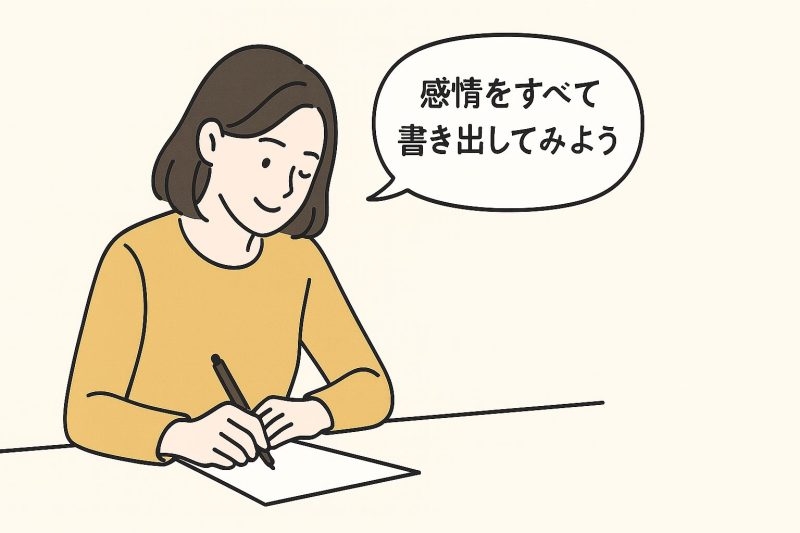  1.感情をすべて書き出し受け止める