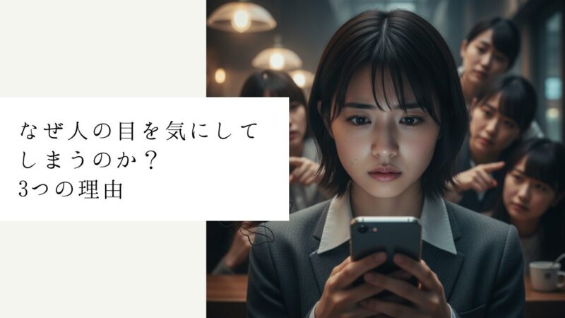 なぜ人の目を気にしてしまうのか？3つの理由