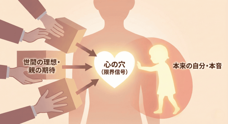 ぽっかり空いた心の穴の正体とはの図解