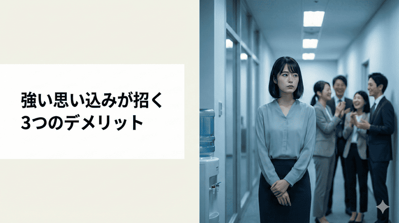 強い思い込みが招く3つのデメリット