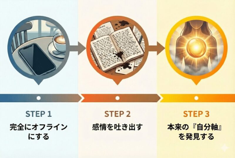 自分を取り戻すための「物理的」な3ステップ